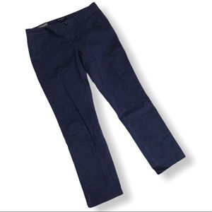 BANANA REPUBLIC Cotton Slim Ankle Pant in Navy